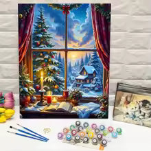 Julfrid – Måla Din Egen Vinterro